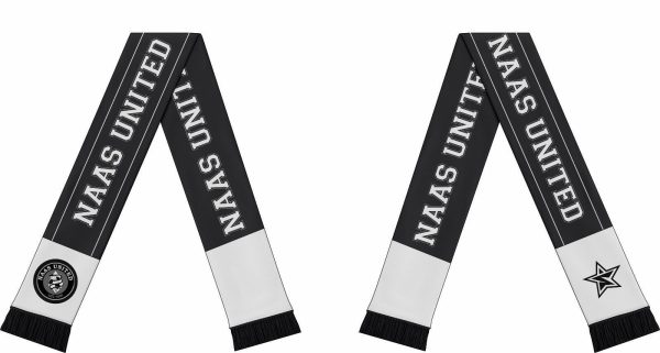 Naas United Black/White Scarf